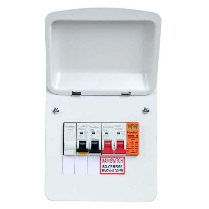FuseBox Type A 40a EV Charger Distribution Board with Surge Protection