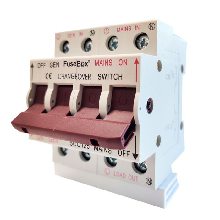 Fusebox SCO125SWB 125A 1P+N Changeover Switch
