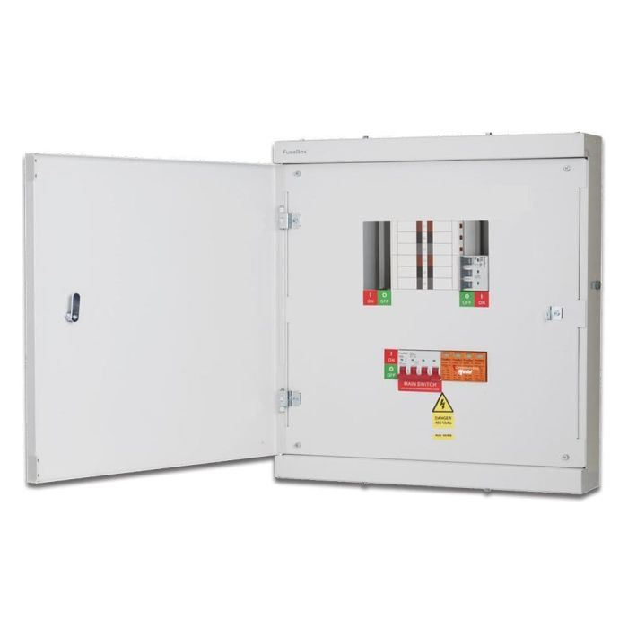 FuseBox TPN03FBX 3 Way 125A TPN Distribution Board with SPD