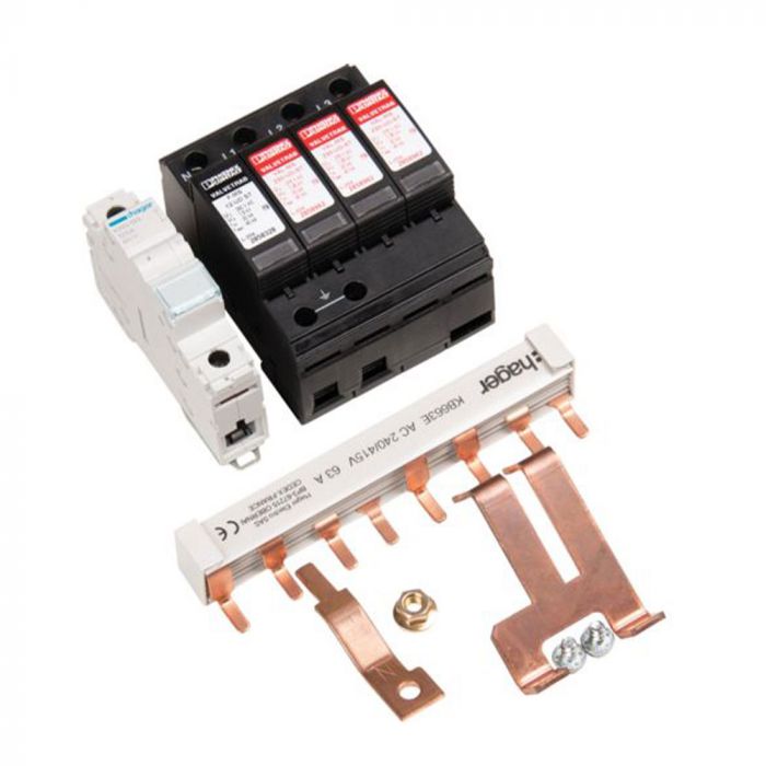 Hager 125A Surge Protection Kit Type 2