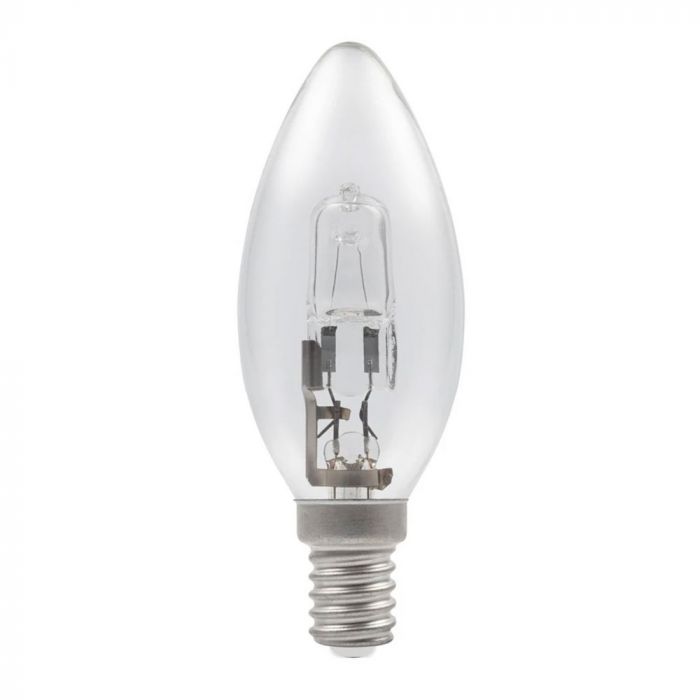 Halogen Candle Bulb 28W Small Screw Cap Clear