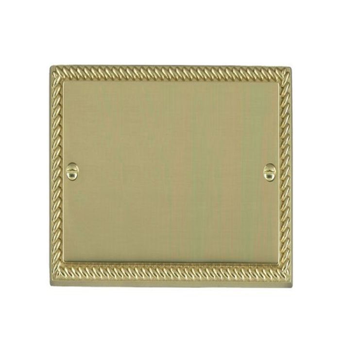 Hamilton 90BPS Polished Brass Single Blank Plate