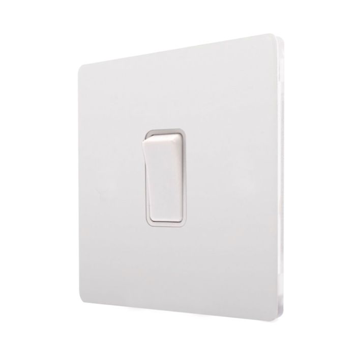 Hamilton 8WPCR31WH-W CFX Primed White 10A single intermediate light switch