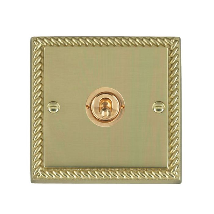 Hamilton 90T21 Polished Brass Dolly Switch 1 Gang 10A