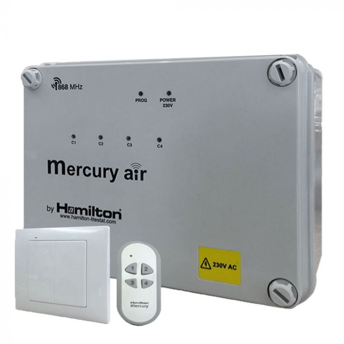 Hamilton MWM-4CH-PSKIT Mercury Air Wireless Outdoor 4 Channel Lighting Control Kit