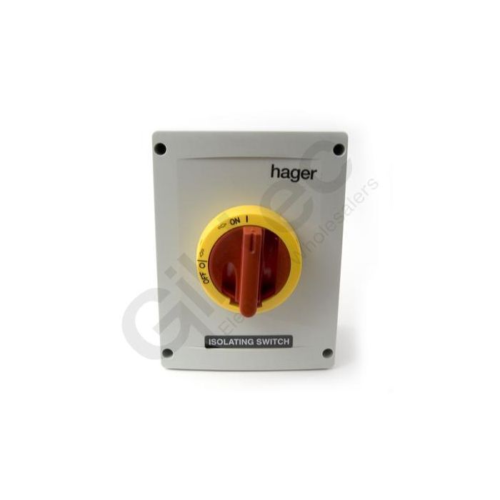 Hager Isolator TP&N Enclosed IP65 80A