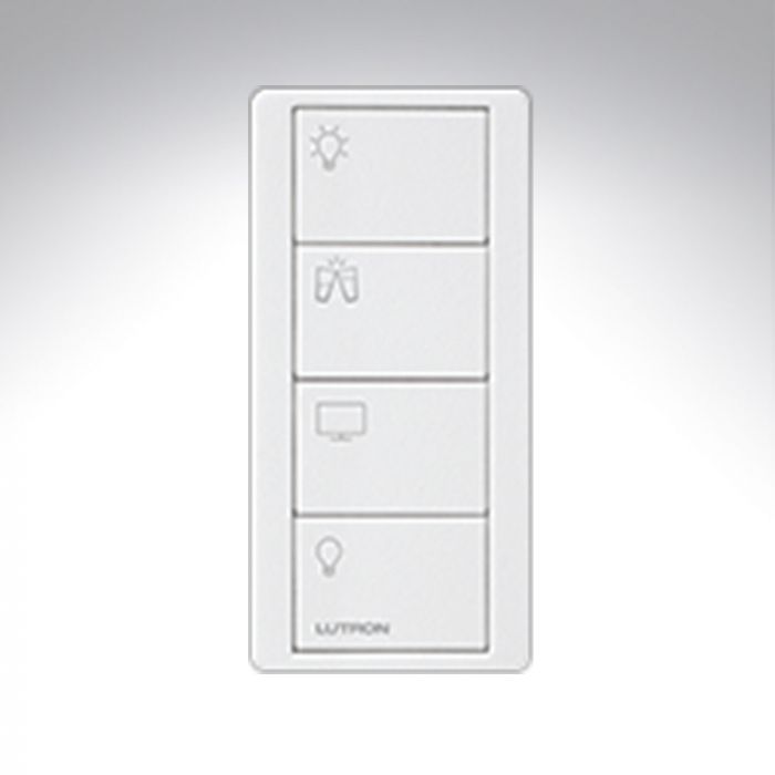 Lutron PK2-4B-TAW-P01 RA2 Select Wireless 4 Button Living Room Light Switch