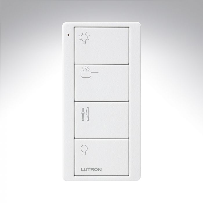 Lutron PK2-4B-TAW-P02 RA2 Select In-line Wireless 4 Button Kitchen Light Switch