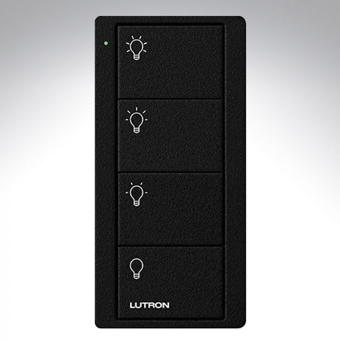 Lutron RA2 Select Wireless 4 Button Pico RF Control Scenes - Black