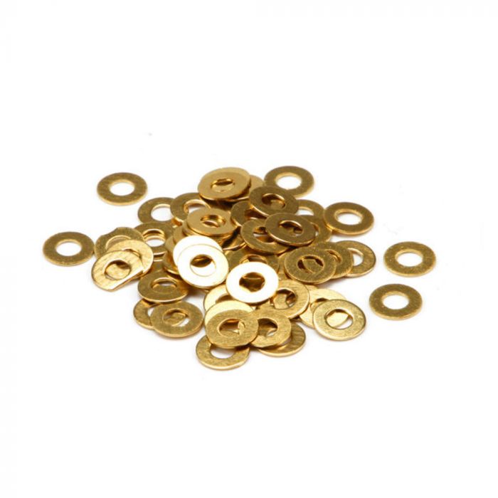 M4 Form A Brass Washer 4mm Box of 10