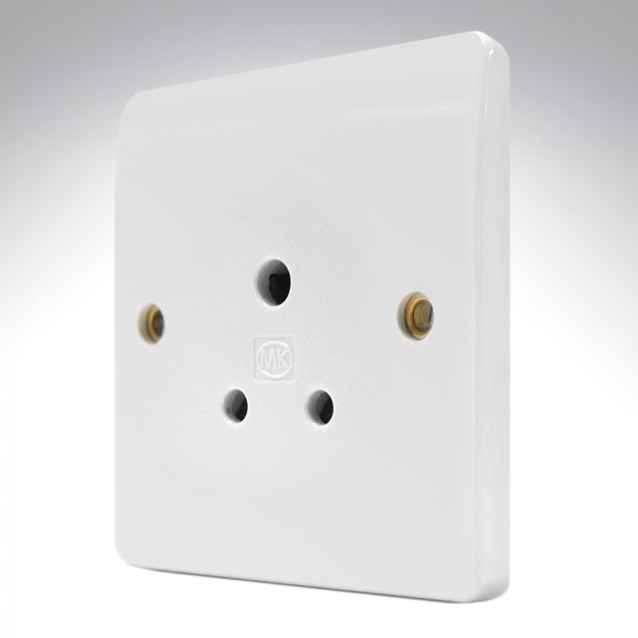 MK K771WHI Unswitched Lighting Socket 5A