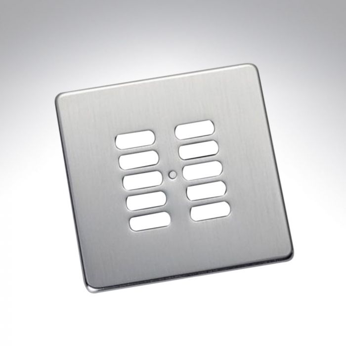 Rako 10 Button Wireless Wall Switch Cover Plate - Stainless Steel