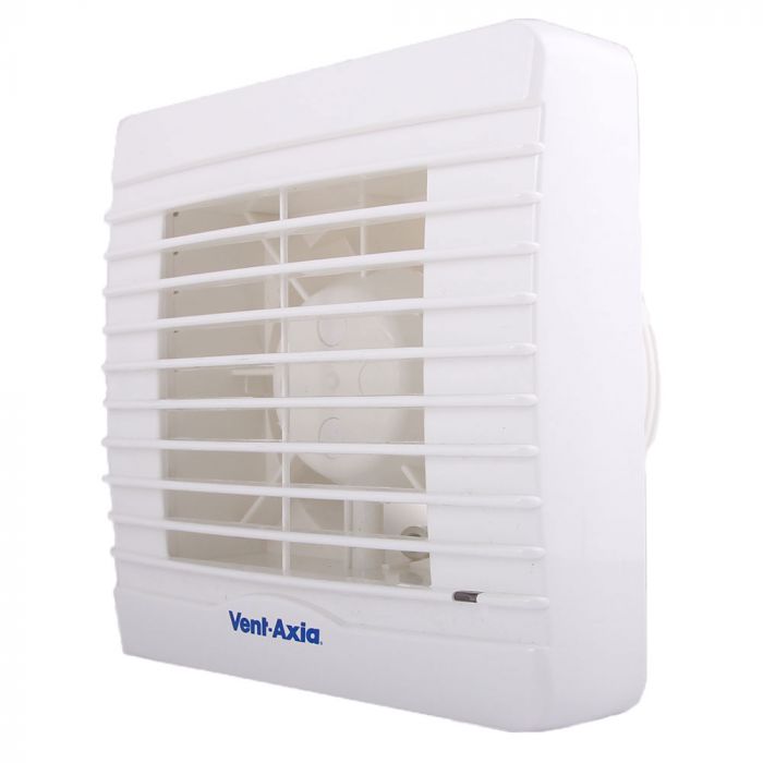 Vent Axia VA100XHTP Lo Carbon 4 Inch Extractor Fan + Humidistat + Timer + Pullcord + Shutters