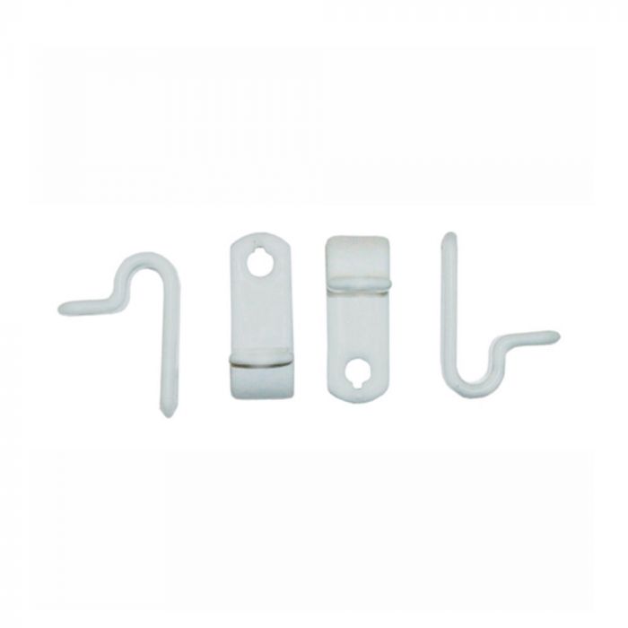 White PVC Coated 32mm Cable Clips Pack of 50